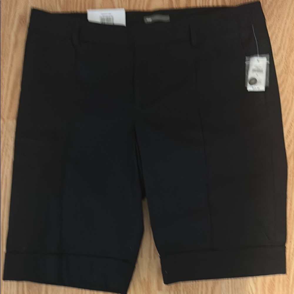 GAP Black Bermuda Shorts Tailored Cotton Blend